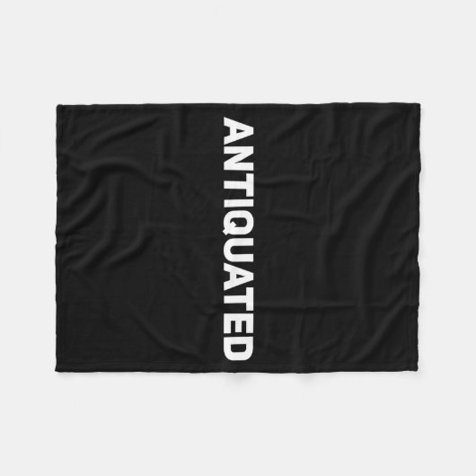 Antiquated Negative Word  Fleece Deken (Voorkant (Horizontaal))