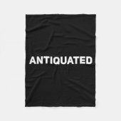 Antiquated Negative Word  Fleece Deken (Voorkant)