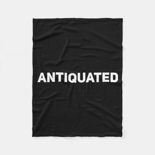 Antiquated Negative Word  Fleece Deken (Voorkant)