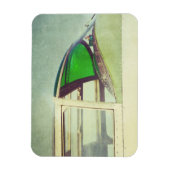 Antique Airplane Cockpit Green Magneet (Verticaal)