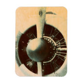 Antique Airplane Engine Propeller Photo Magneet (Verticaal)