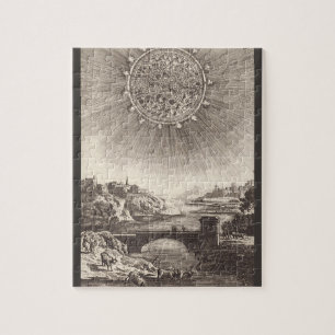 Antique Astronomische Lucht met Zon door Allain Ma Legpuzzel