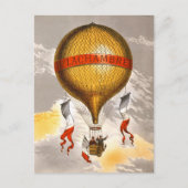 Antique Balloon labeled "H. Lachambre", 1880 Briefkaart (Voorkant)