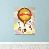 Antique Balloon labeled "H. Lachambre", 1880 Canvas Afdruk (Insitu (Houten vloer))