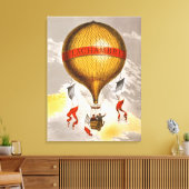 Antique Balloon labeled "H. Lachambre", 1880 Canvas Afdruk (Insitu (Woonkamer))