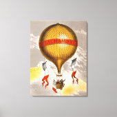 Antique Balloon labeled "H. Lachambre", 1880 Canvas Afdruk (Voorkant)