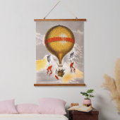 Antique Balloon labeled "H. Lachambre", 1880 Hangend Wandkleed (Slaapkamer)