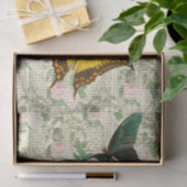 Antique Bloemvlinder Tissuepapier (Geschenk)