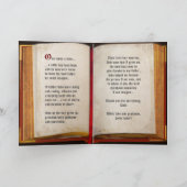 Antique boek (aanpasbaar) Vaderdagkaart Kaart (Binnen)