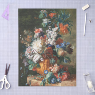 Antique Bouquet of Flowers in an Urn Tissuepapier