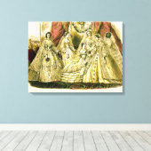 Antique Bride Vintage Wedding Canvas Afdruk (Insitu (Houten vloer))