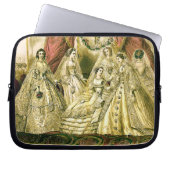 Antique Bride Vintage Wedding Laptop Sleeve (Voorkant)