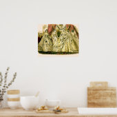 Antique Bride Vintage Wedding Poster (Keuken)