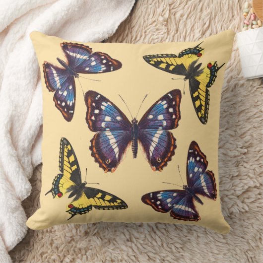 Antique Butterfly  Kussen (Deken)