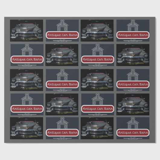 Antique Car Barn  Cadeaupapier (Vlak)