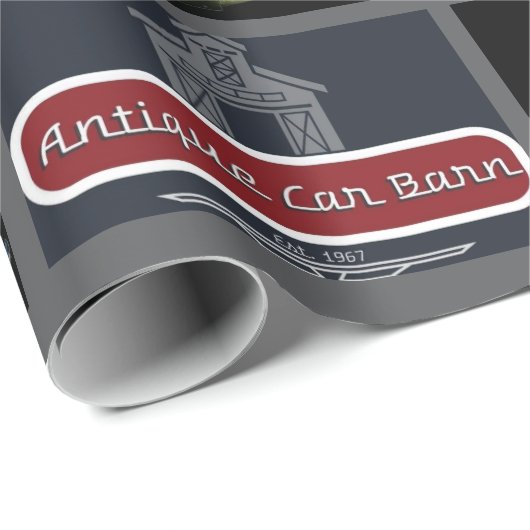 Antique Car Barn Cadeaupapier (Rol Hoek)