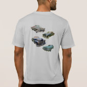 Antique Car Barn De Auto's T-shirt (Achterkant)