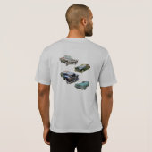 Antique Car Barn The Cars T-shirt (Achterkant volledig)