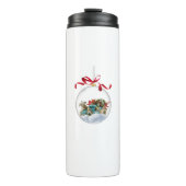 Antique Car in a Clear Christmas Bauble Thermosbeker (Voorkant)