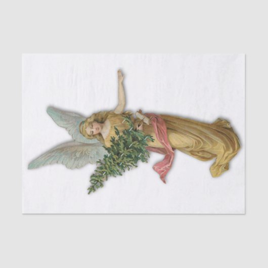 Antique Christmas Angel Victorian Christian Big    Tissuepapier (Voorkant)