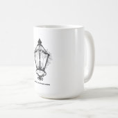 Antique Christmas Lantern T-Shirt Koffiemok (Voorkant rechts)