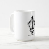 Antique Christmas Lantern T-Shirt Koffiemok (Voorkant links)