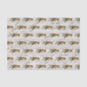 Antique Christmas Tree Angel Victorian Christian Tissuepapier (Voorkant)