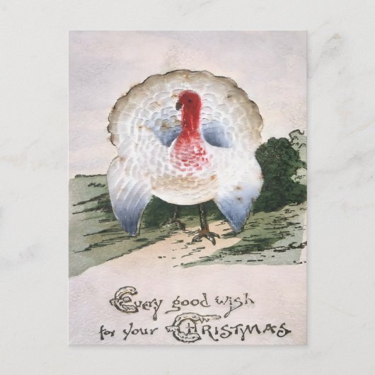Antique Christmas Turkey Briefkaart (Voorkant)