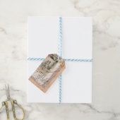 Antique Collage Floral Ephemera Lovers Riverside Cadeaulabel (Met Touw)