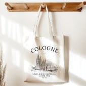 Antique Cologne Cathedral Germany Scenery Tote Bag