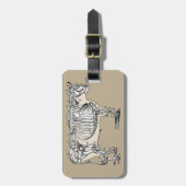 Antique Cow Skeleton Bones Fun Bagagelabel (Voorkant verticaal)