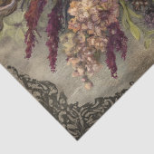 Antique Dark Floral Bouquet Ephemera Decoupage  Tissuepapier (Detail)