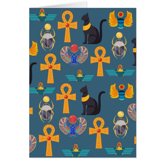 Antique Egypt Pattern, Hieroglyphics digital paper (Voorkant)