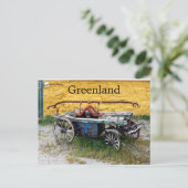 Antique Fire Engine at Museum Upernavik Greenland Briefkaart (Staand voorkant)