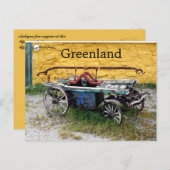 Antique Fire Engine at Museum Upernavik Greenland Briefkaart (Voorkant / Achterkant)