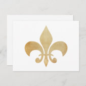 Antique Fleur de Lis Postcard Briefkaart (Voorkant / Achterkant)