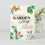 Antique Garden Party  Kaart (Staand voorkant)