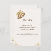 Antique Gold Bells Details Enclosure Informatiekaartje (Voorkant / Achterkant)