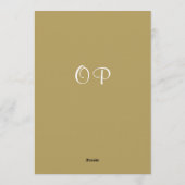 Antique Gold Pine Branch Surprise 60th Birthday Kaart (Achterkant)