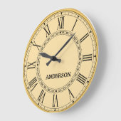 Antique Gold Vintage Classic custom name Grote Klok (Hoek)