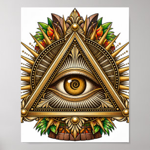 Antique Gouden Oog Poster