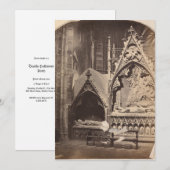 Antique graf foto Aangepaste Halloween uitnodiging (Voorkant / Achterkant)