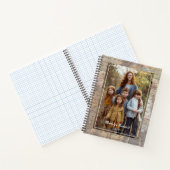 Antique Handwritten Script Personalized Photo Notitieboek (Binnen)