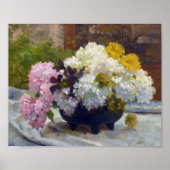 Antique Hydrangea Still Life Poster (Voorkant)