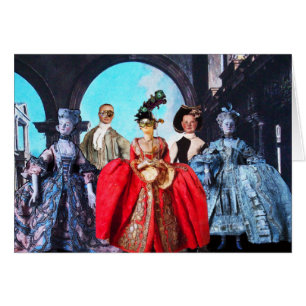 ANTIQUE ITALIAANSE POPPEN MASKEREN MASKERS KLEDING