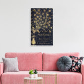 Antique Jane Austen Pride and Prejudice Peacock Canvas Afdruk (Insitu (Woonkamer))