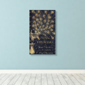 Antique Jane Austen Pride and Prejudice Peacock Canvas Afdruk (Insitu (Houten vloer))