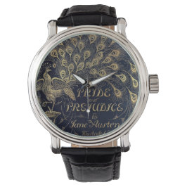 Antique Jane Austen Pride and Prejudice Peacock Horloge