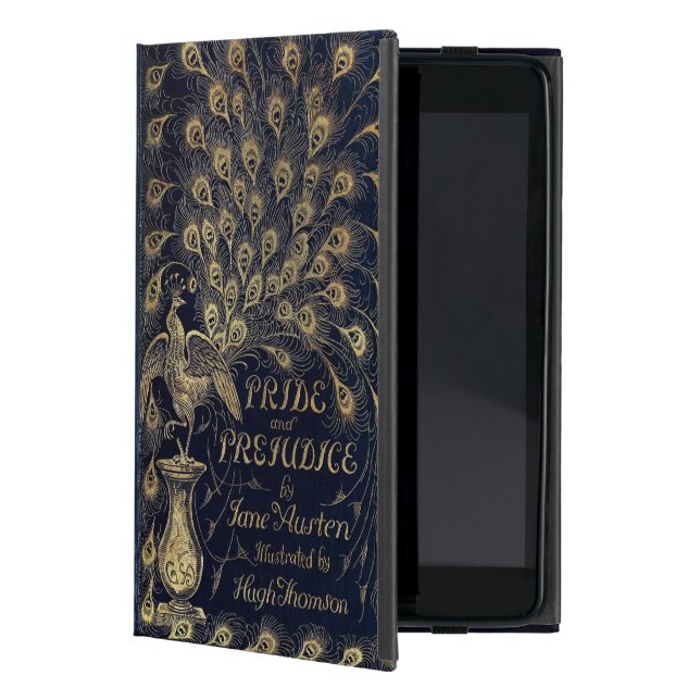 Antique Jane Austen Pride and Prejudice Peacock iPad Mini Hoesje (Voorkant)