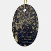 Antique Jane Austen Pride and Prejudice Peacock Keramisch Ornament (Links)
